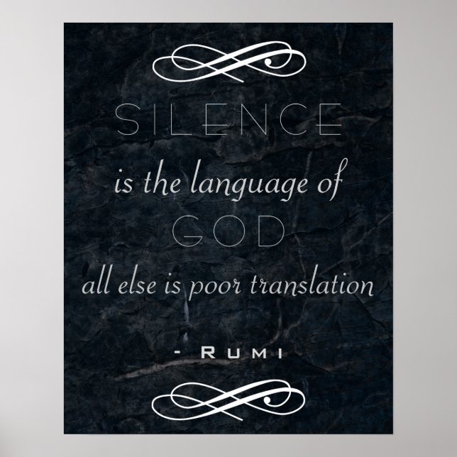 Idécitat om Gud av Rumi Poster (Framsidan)