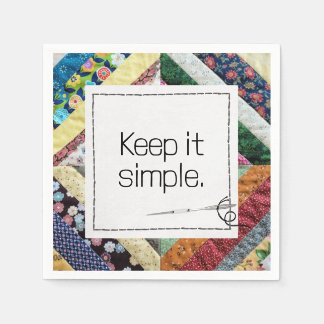 Idécitat på en handgjord citat pappersservett (Framsidan)