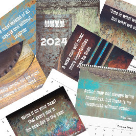 Idécitationstecken urban grunge steampunk kalender