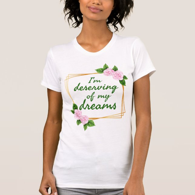 Idédesign för starka människor som har drömmar t shirt (Framsida)