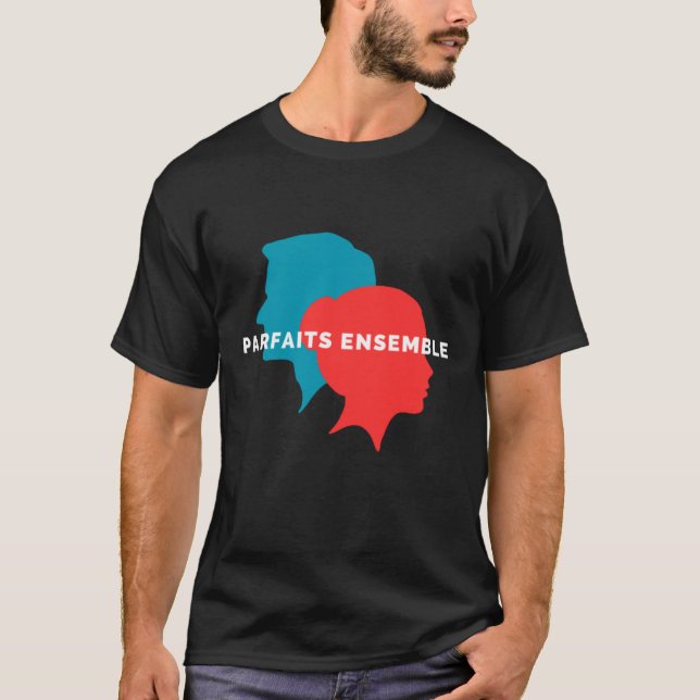 Idée cadeau couple, Parfaits ensemble, couple,  T Shirt (Framsida)