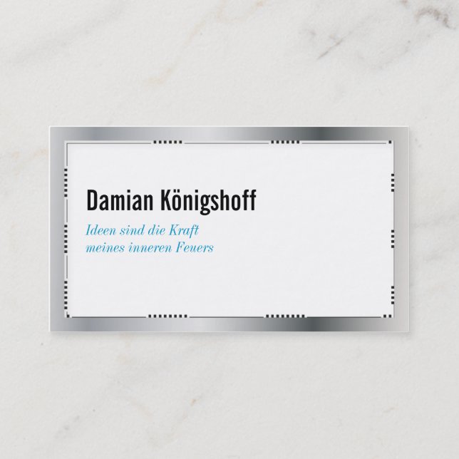 Ideengeber Visitenkarte Visitkort (Baksida)