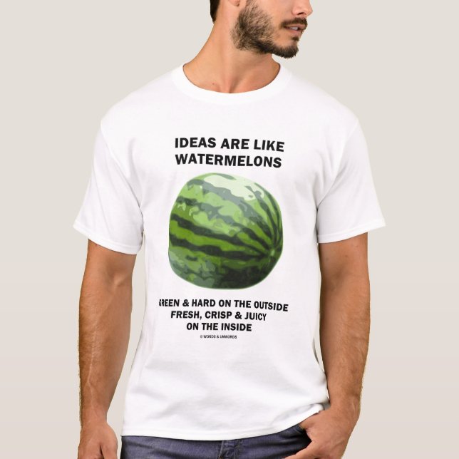 Idéer är lika vattenmelnar (fruktälskare) tee (Framsida)