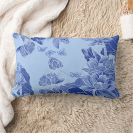 Idéer Bloom Din egen väg Blue Chinoiserie Lumbarkudde