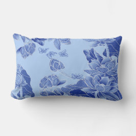 Idéer Bloom Din egen väg Blue Chinoiserie Lumbarkudde
