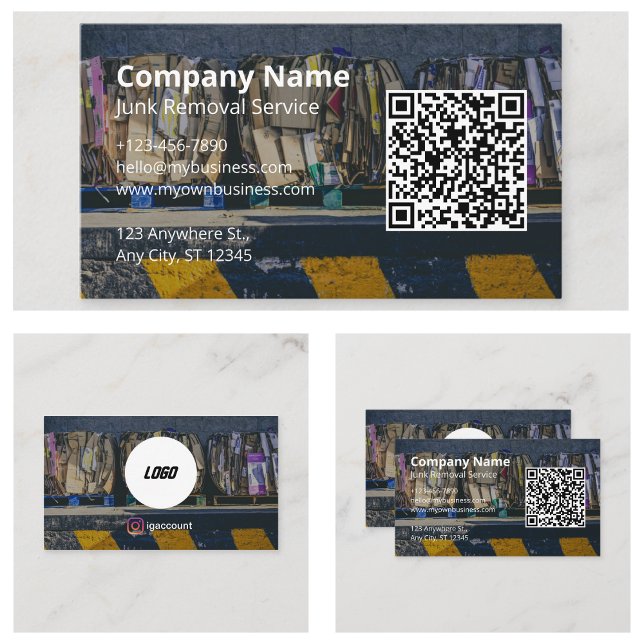 Idéer för bortforsling av skräp visitkort (Junk Removal Ideas Business Card
)