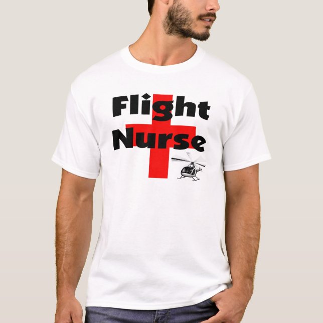 Idéer för gåva "för flygsjuksköterska" unika t shirt (Framsida)