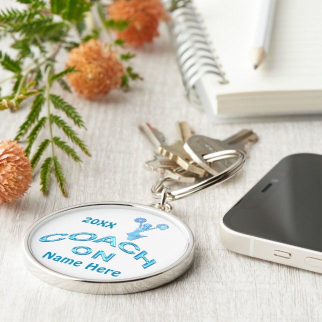 Idéer för gåvor för personligjubellagledare med rund silverfärgad nyckelring (Sidan)