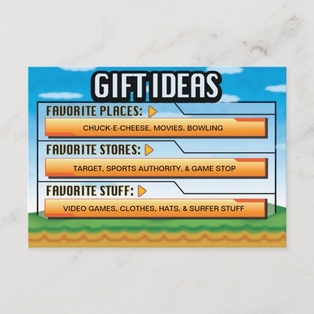 Idéer för videospelsprogram/Infoga Karta-Födelseda Tilläggskort (Framsida)