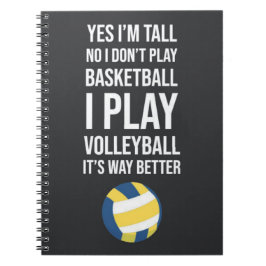 Idéer för Volleyball Team-presenter för hennes spe Anteckningsbok