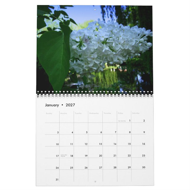 Idéer: Giverny, Claude Monnets hem Kalender (Jan 2027)