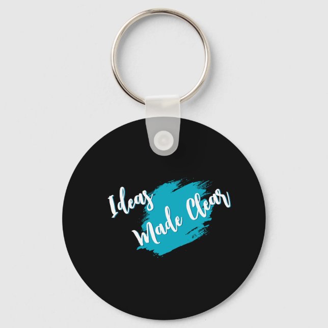 Idéer gjorde det möjligt att rensa den motiverade  nyckelring (Framsida)