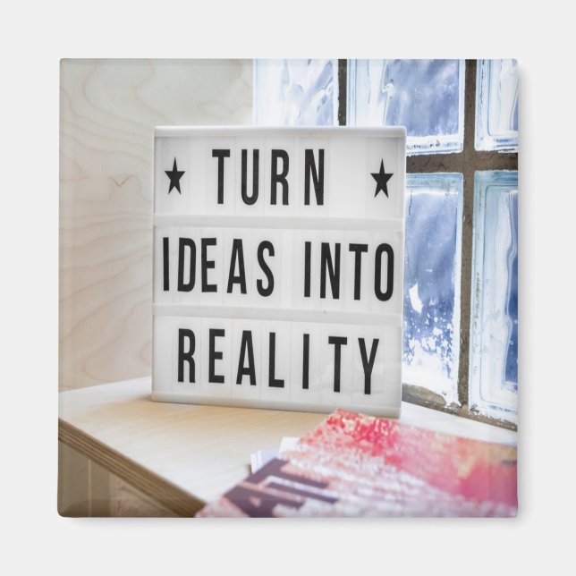 Idéer i verkligheten Motivation Magnet (Framsidan)