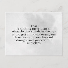 Idéer och motiveringar vykort