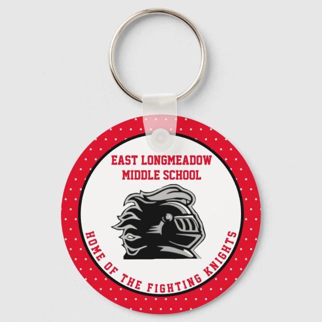 Idéer om anpassningsbar Mitten School PTO Fundrais Nyckelring (Framsida)
