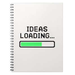 Idéer som läses in.. - Progress Pub Tech Design Anteckningsbok