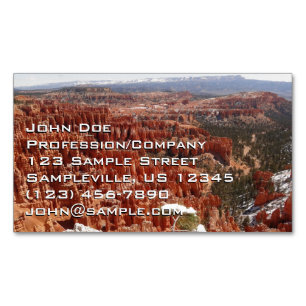 Idéer vid Bryce Canyon I Magnetiska Visitkort
