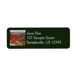 Idéer vid Bryce Canyon I Returadress Etikett