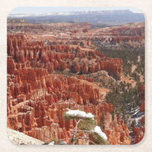 Idéer vid Bryce Canyon I Underlägg Papper Kvadrat