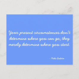 Idéerande vykort som citerar Nido Qubein