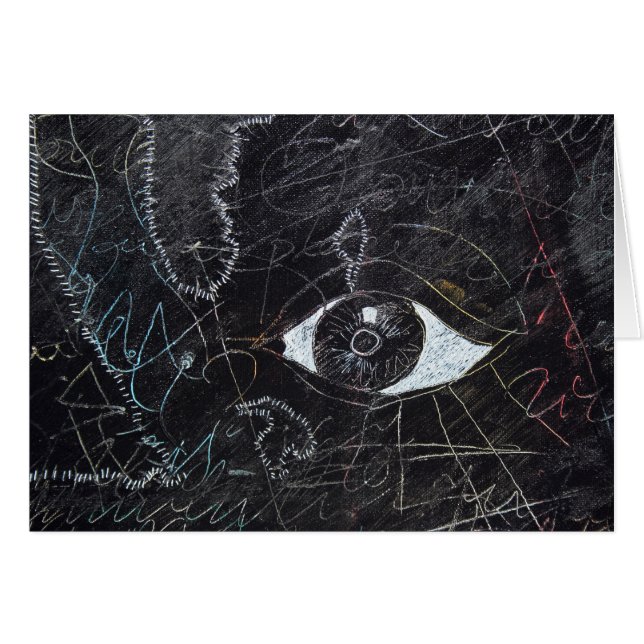 Idees Blanches et Tableaux Noirs 2-detaljkort Hälsningskort (Framsidan Horizontal)