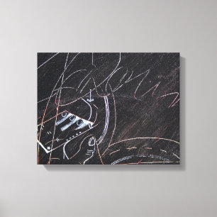 Idees Blanches et Tableaux Noirs 3-detalj Canvas