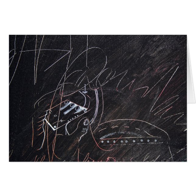 Idees Blanches et Tableaux Noirs 3-detaljkort Hälsningskort (Framsidan Horizontal)