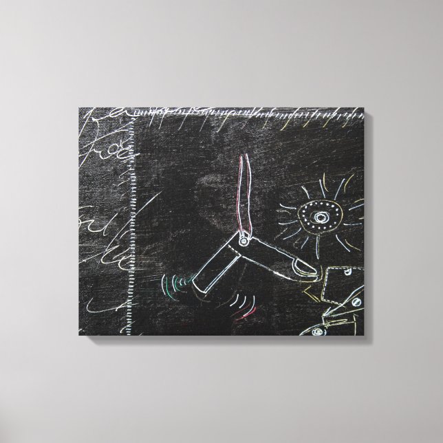 Idees Blanches & Tableaux Noirs 1 in 4delar Canvas (Framsida)