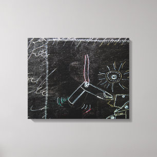 Idees Blanches & Tableaux Noirs 1 in 4delar Canvas