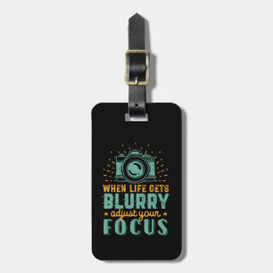 Idéfotografi när livet blir suddigt bagagebricka