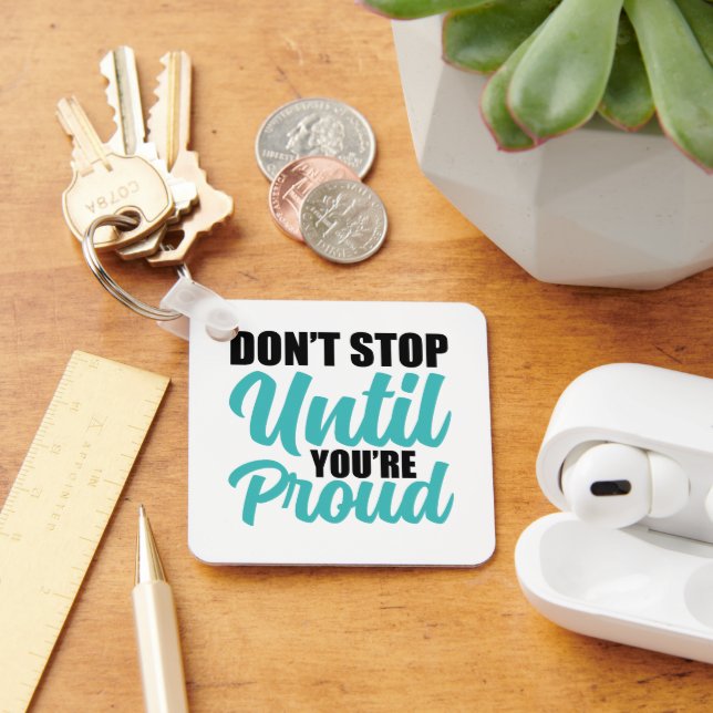 Idéframgång och Hustle Typografi Nyckelring (Skrivbord)