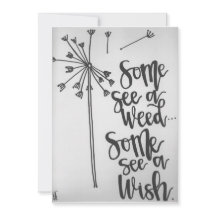 Idéfras - Ogräs - Önskemärkningskort