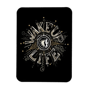 Idéillustration av den inspirerande WAKE UP 4 LIFE Magnet