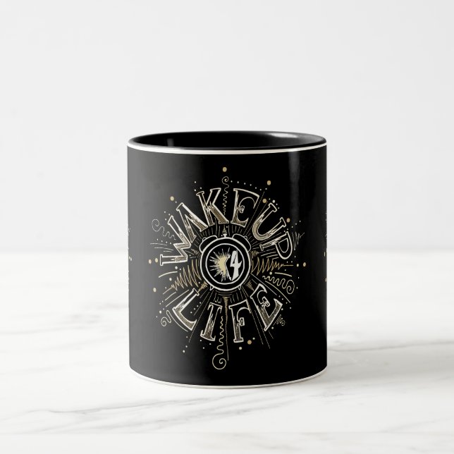 Idéillustration av den inspirerande WAKE UP 4 LIFE Två-Tonad Mugg (Center)