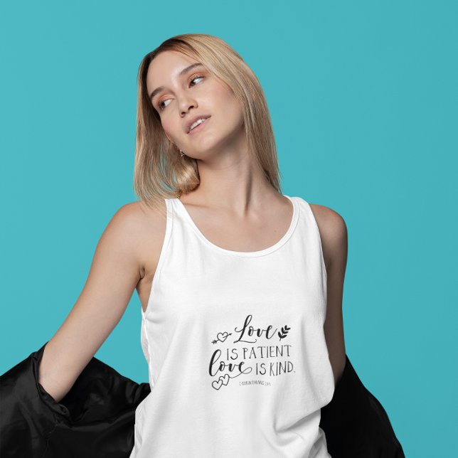 Idéisk bibel-citat Vit, övre kvinna Linne Med Racerback (Skapare uppladdad)