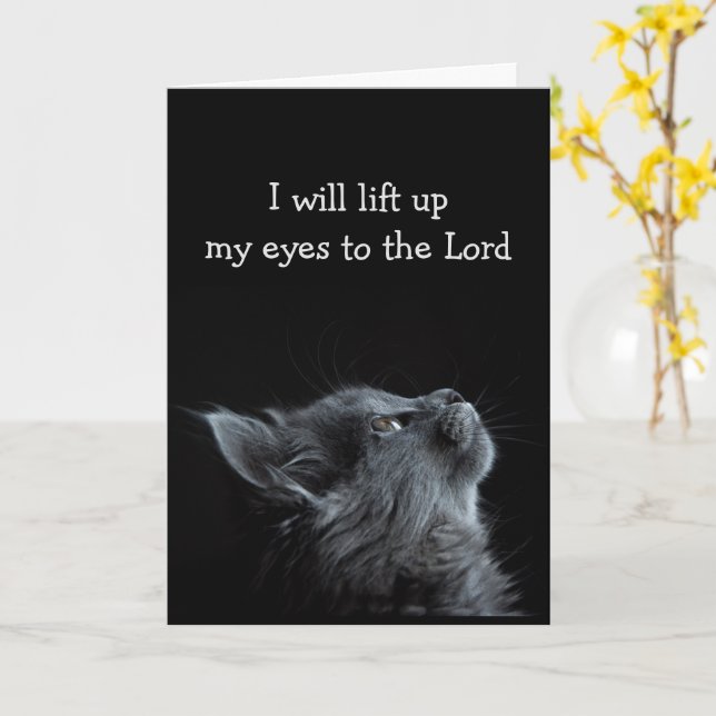 Idéisk bibel-skript för svåra tider kort (Gul blomma)