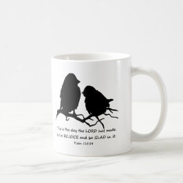 Idéisk bibel Verse Psalm 118:24 fåglar Kaffemugg
