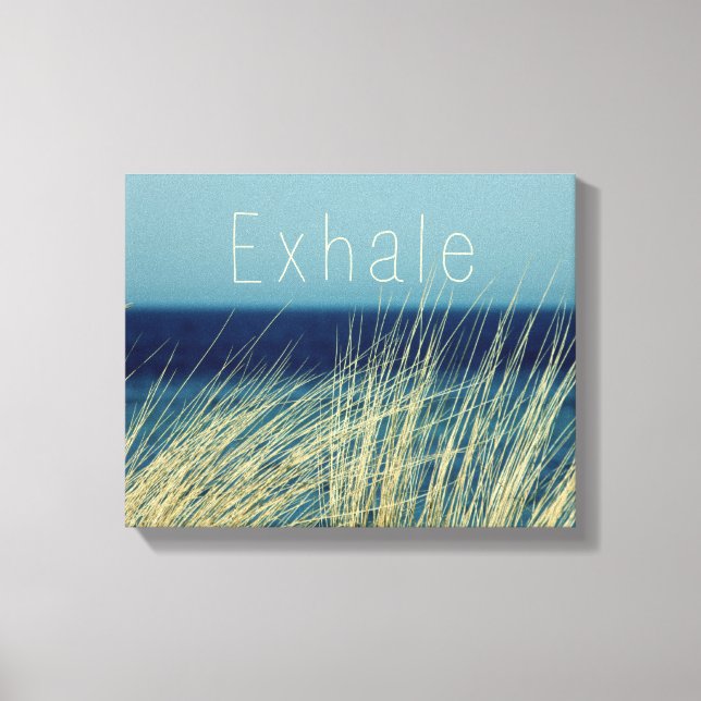 Idéisk Calming Ocean Typography/Ord Art Canvastryck (Framsida)