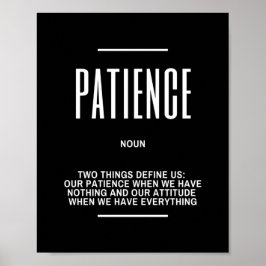 Idéisk fråga om att vara patient poster