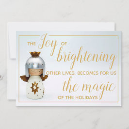 Idéisk julklapp med texten ängel & guld