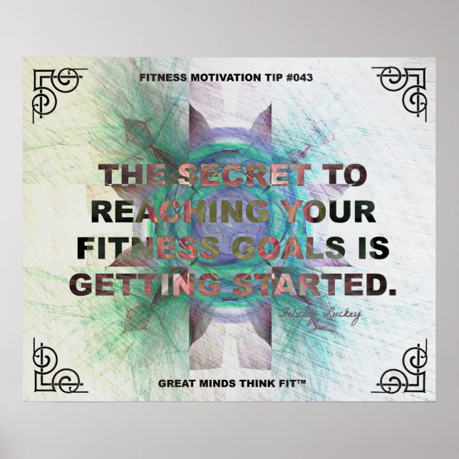 Idéisk Poster för Fitness-citattecken #043 (Framsidan)
