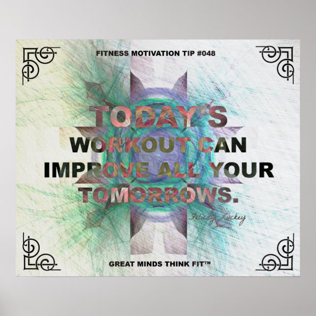 Idéisk Poster för Fitness-citattecken #048 (Framsidan)