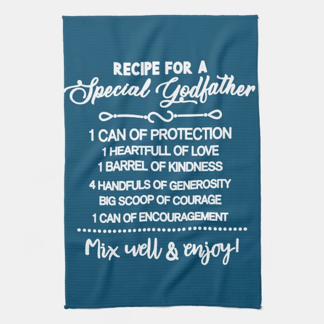 Idéisk recept för en Speciell gudfar Kökshandduk (Vertikal)