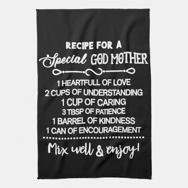Idéisk recept för en Speciell gudmor Kökshandduk (Vertikal)