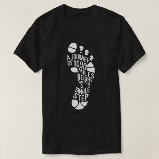 Idéisk "resa med 1 000 miles"-avtryck t shirt