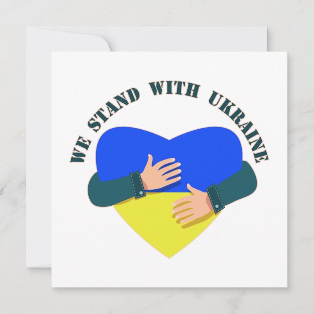 Idéisk signal Vi står fast vid Ukraina (Framsida)