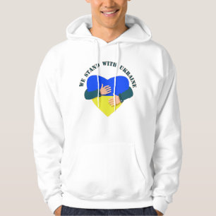 Idéisk signal Vi står fast vid Ukraina Hoodie