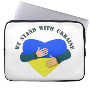 Idéisk signal Vi står fast vid Ukraina Laptop Fodral