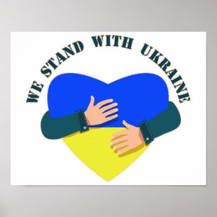 Idéisk signal Vi står fast vid Ukraina Poster