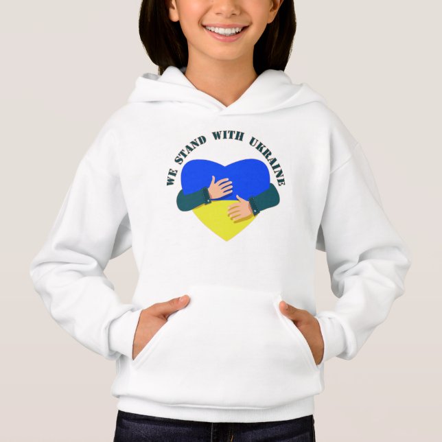 Idéisk signal Vi står fast vid Ukraina T Shirt (Framsida)